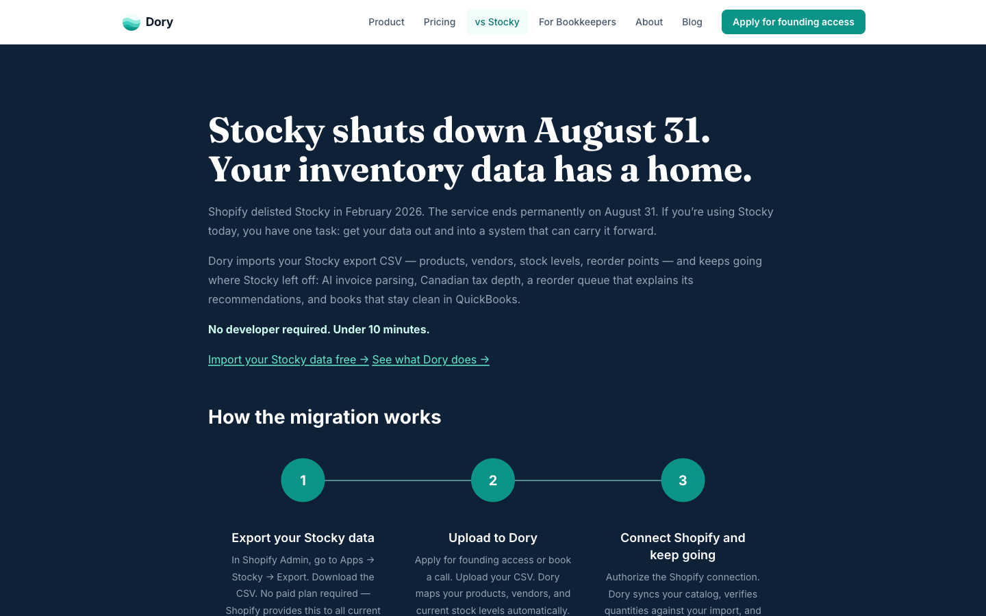 getdory.ca screenshot 3